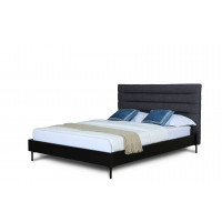 Manhattan Comfort BD004-QN-GY Schwamm Queen Bed in Grey